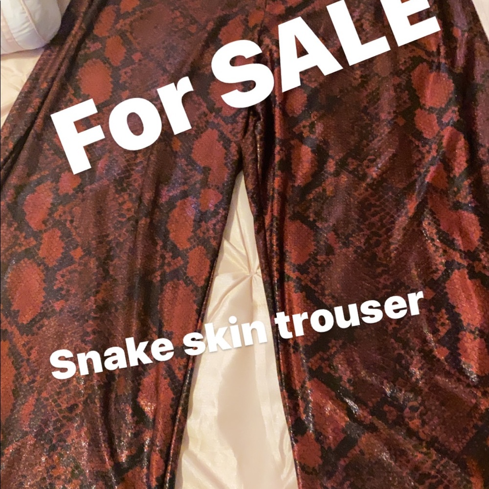 Snakeskin trouser